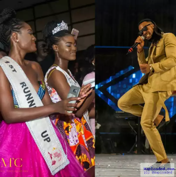 Singer Flavour Shared This Photo Of Beauty Queens Feeling His Music At A Show; Fans React Hilariously